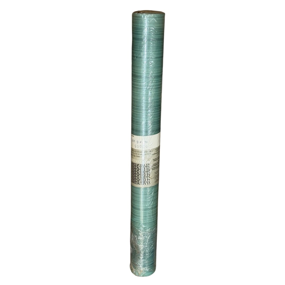 Vintage Clarence House Wallpaper Green Textured Vinyl USA 32'x27" Prepasted